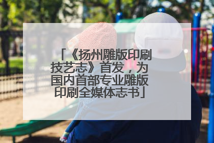 《扬州雕版印刷技艺志》首发，为国内首部专业雕版印刷全媒体志书