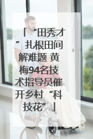 “田秀才”扎根田间解难题 黄梅94名技术指导员催开乡村“科技花”