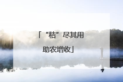 “秸”尽其用 助农增收