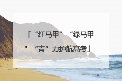 “红马甲”“绿马甲”“青”力护航高考