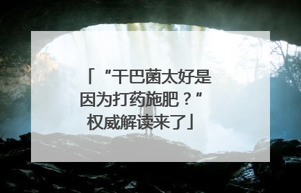 “干巴菌太好是因为打药施肥？”权威解读来了