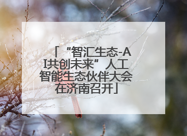 “智汇生态-AI共创未来”人工智能生态伙伴大会在济南召开