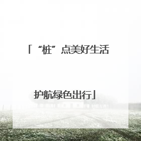 “桩”点美好生活 护航绿色出行