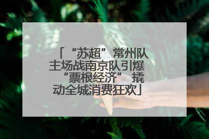 “苏超”常州队主场战南京队引爆“票根经济” 撬动全城消费狂欢