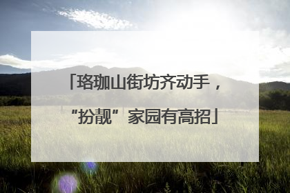 珞珈山街坊齐动手，“扮靓”家园有高招