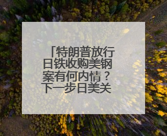 特朗普放行日铁收购美钢案有何内情？下一步日美关税怎么谈