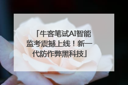 牛客笔试AI智能监考震撼上线！新一代防作弊黑科技