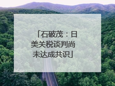 石破茂：日美关税谈判尚未达成共识