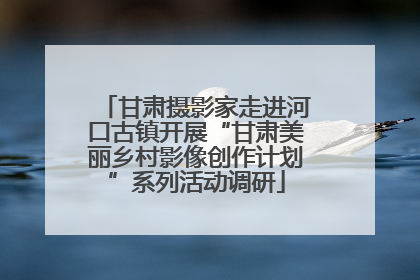 甘肃摄影家走进河口古镇开展“甘肃美丽乡村影像创作计划”系列活动调研
