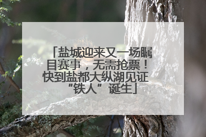 盐城迎来又一场瞩目赛事，无需抢票！快到盐都大纵湖见证“铁人”诞生