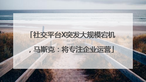社交平台X突发大规模宕机，马斯克：将专注企业运营