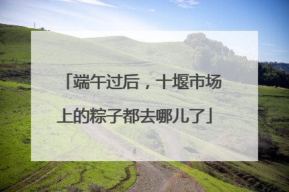 端午过后，十堰市场上的粽子都去哪儿了