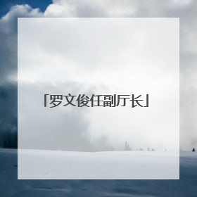 罗文俊任副厅长