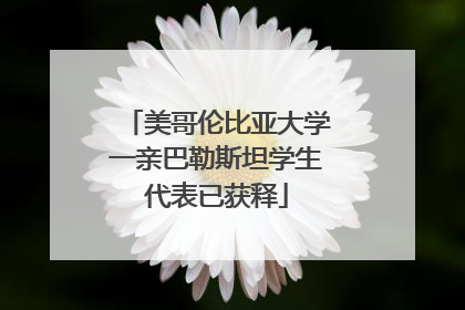 美哥伦比亚大学一亲巴勒斯坦学生代表已获释