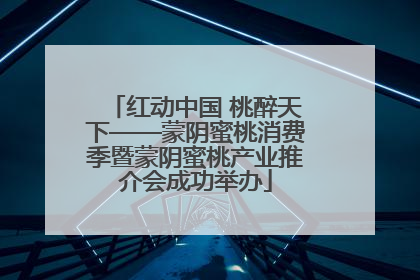 红动中国 桃醉天下——蒙阴蜜桃消费季暨蒙阴蜜桃产业推介会成功举办