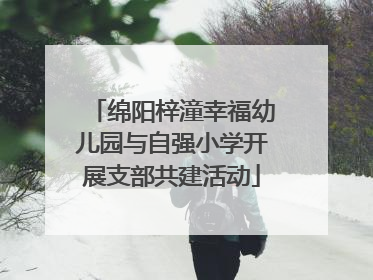 绵阳梓潼幸福幼儿园与自强小学开展支部共建活动