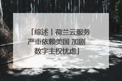 综述丨荷兰云服务严重依赖美国 加剧数字主权忧虑