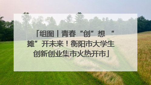 组图丨青春“创”想 “摊”开未来！衡阳市大学生创新创业集市火热开市