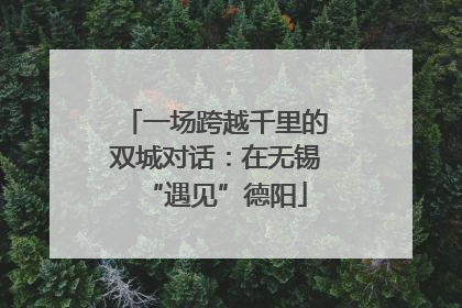 一场跨越千里的双城对话：在无锡“遇见”德阳