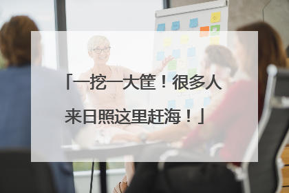 一挖一大筐！很多人来日照这里赶海！