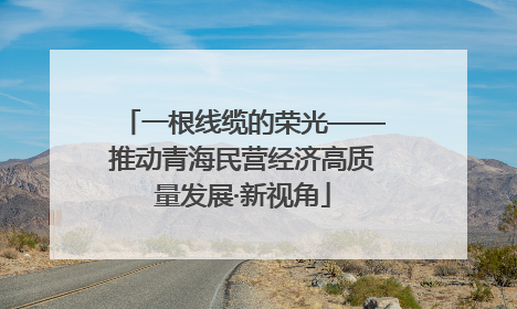 一根线缆的荣光——推动青海民营经济高质量发展·新视角