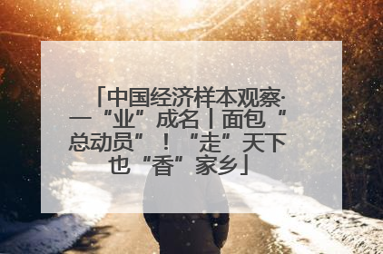 中国经济样本观察·一“业”成名丨面包“总动员”！“走”天下也“香”家乡