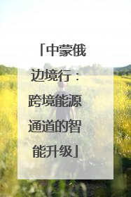 中蒙俄边境行：跨境能源通道的智能升级
