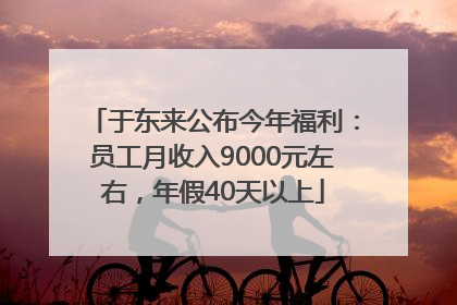 于东来公布今年福利：员工月收入9000元左右，年假40天以上