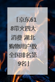 京东618带火四大消费 湖北购物用户数全国排名第9名