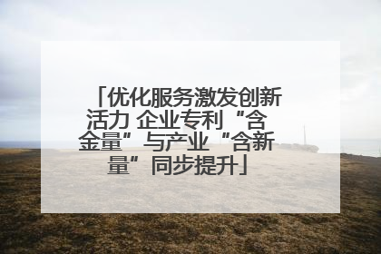 优化服务激发创新活力 企业专利“含金量”与产业“含新量”同步提升