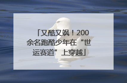 又酷又飒！200余名跑酷少年在“世运赛道”上穿越