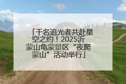 千名追光者共赴星空之约！2025沂蒙山龟蒙景区“夜爬蒙山”活动举行