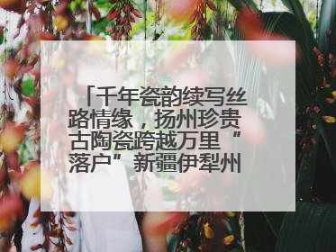 千年瓷韵续写丝路情缘，扬州珍贵古陶瓷跨越万里“落户”新疆伊犁州博物馆