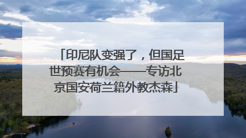 印尼队变强了，但国足世预赛有机会——专访北京国安荷兰籍外教杰森