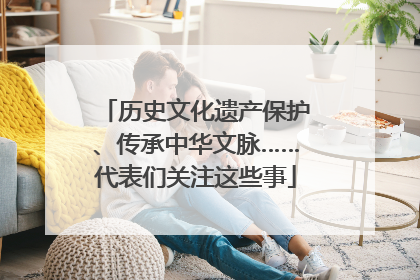历史文化遗产保护、传承中华文脉……代表们关注这些事