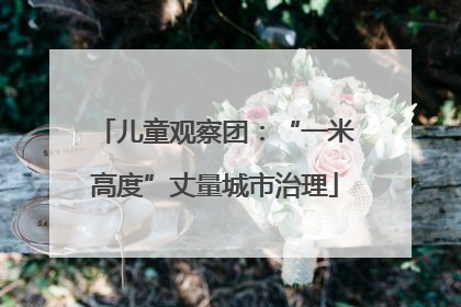 儿童观察团：“一米高度”丈量城市治理