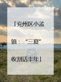 兖州区小孟镇：“三夏”收割话丰年
