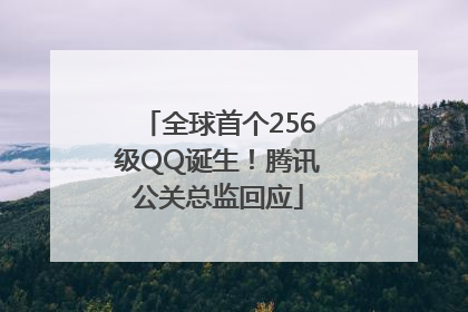 全球首个256级QQ诞生！腾讯公关总监回应