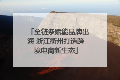全链条赋能品牌出海 浙江衢州打造跨境电商新生态