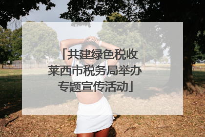 共建绿色税收 莱西市税务局举办专题宣传活动