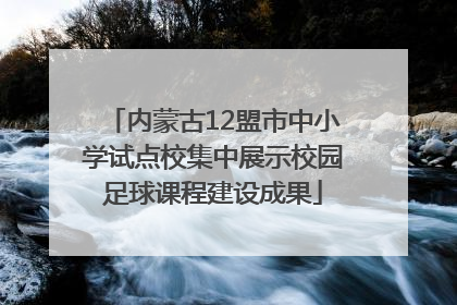 内蒙古12盟市中小学试点校集中展示校园足球课程建设成果