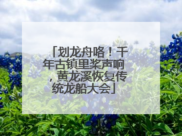 划龙舟咯！千年古镇里桨声响，黄龙溪恢复传统龙船大会