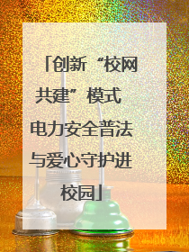 创新“校网共建”模式 电力安全普法与爱心守护进校园
