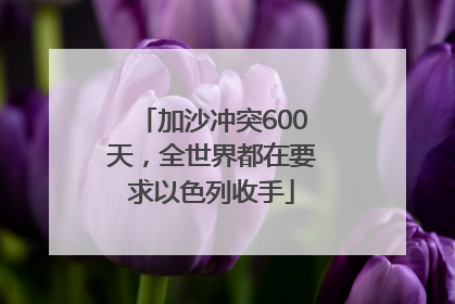加沙冲突600天，全世界都在要求以色列收手