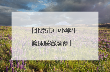 北京市中小学生篮球联赛落幕