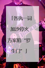 各执一词 加沙停火方案陷“罗生门”