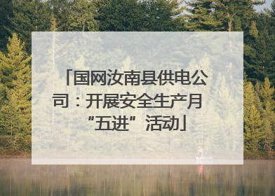 国网汝南县供电公司：开展安全生产月“五进”活动
