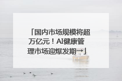 国内市场规模将超万亿元！AI健康管理市场迎爆发期→