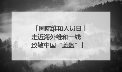 国际维和人员日丨走近海外维和一线 致敬中国“蓝盔”