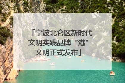 宁波北仑区新时代文明实践品牌“港”文明正式发布